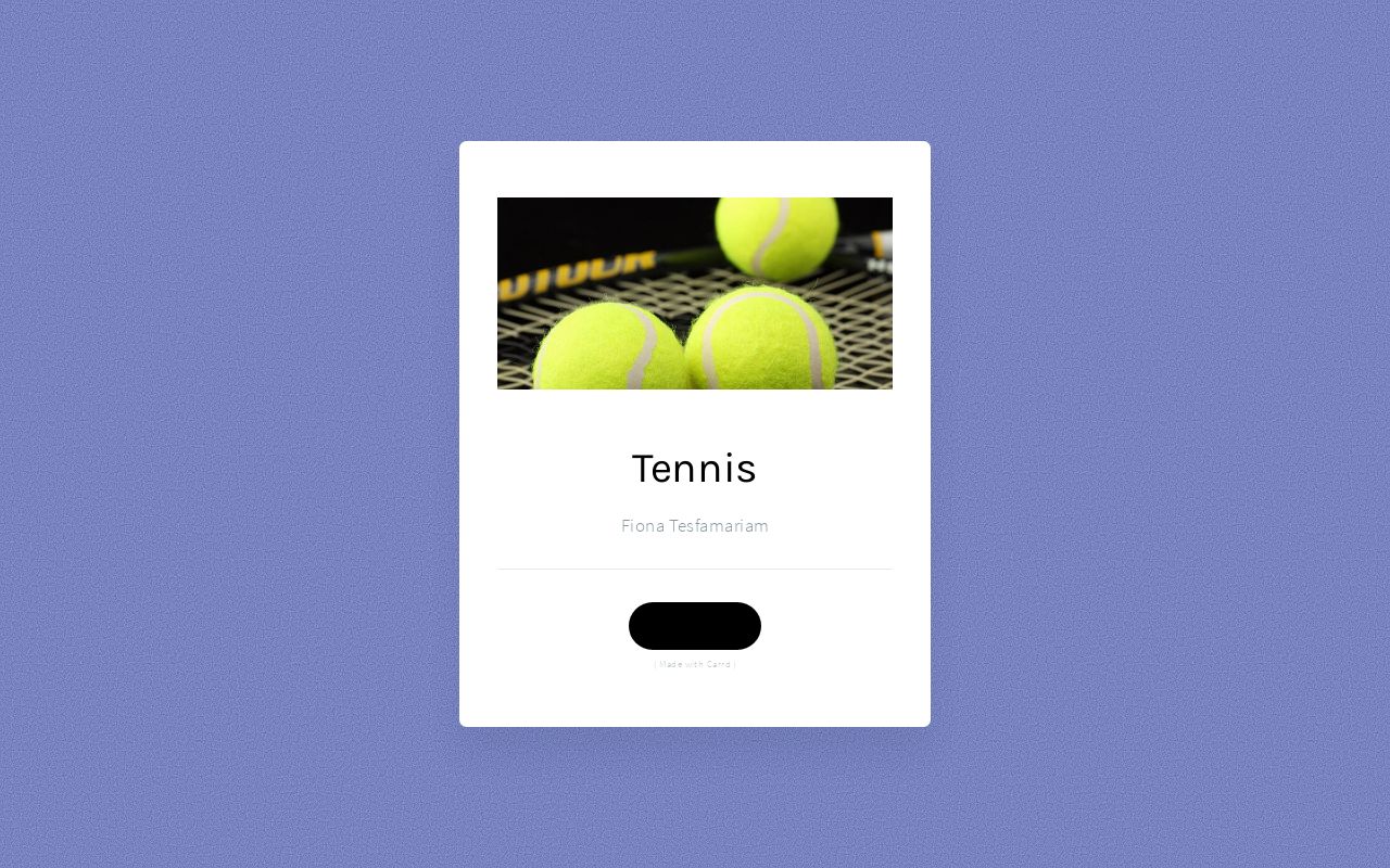 Carrd profile picture for @tennis